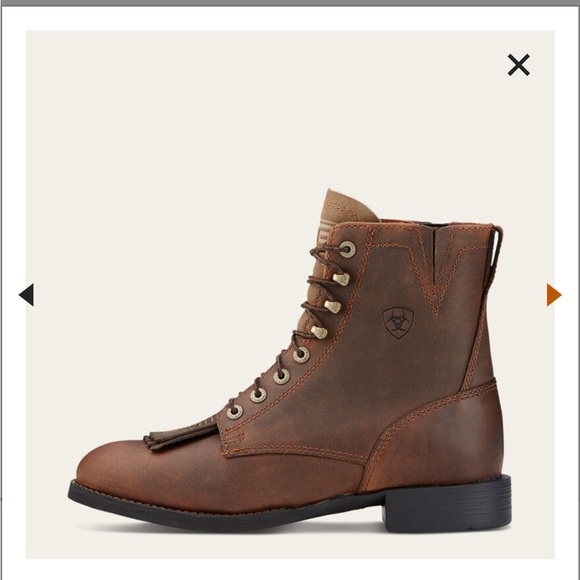 Ariat Womens Brown Leather Boots - Picture 5 of 11